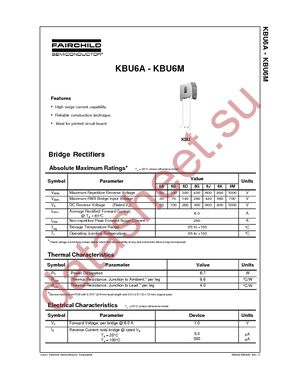 KBU6B datasheet  